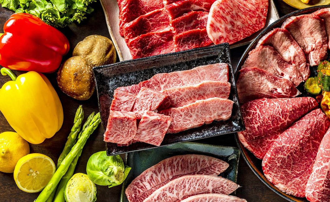 【焼肉特選セット】タンと肉8種盛り希少部位あり（1.5kg）キムチ4種付